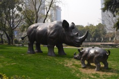 Photo taken in the Jing'An park located in the West Nanjing area of Shanghai.